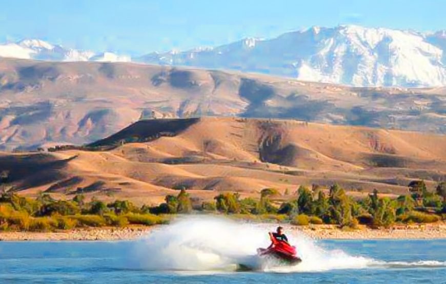 Jet ski in Lalla Takerkoust Dam