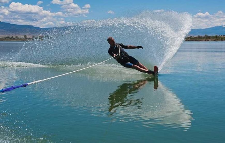 Jet ski in Lalla Takerkoust Dam