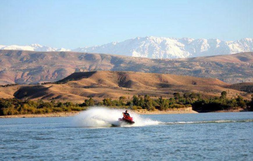 Jet ski in Lalla Takerkoust Dam