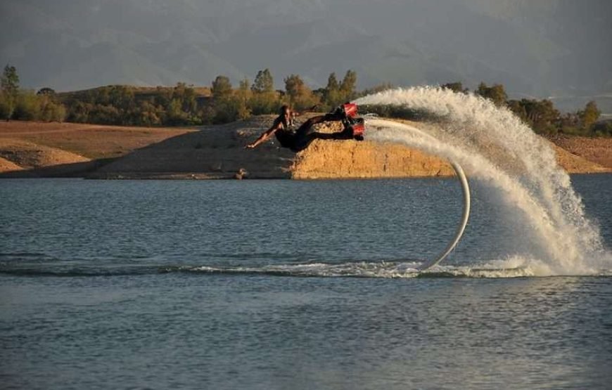 Jet ski in Lalla Takerkoust Dam